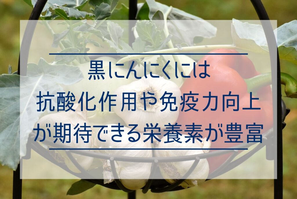 【通販あり】黒にんにくの効果・効能は？含まれる栄養成分とおすすめの食べ方